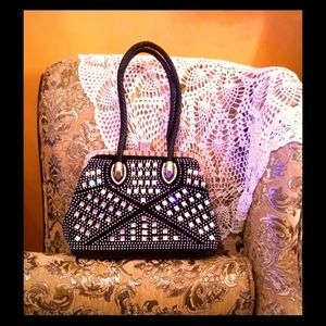 My precious rhinestone Satchel! New!